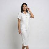 Mono Camisero Fluido con Botones Frontales y Confort Natural