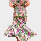 Alondra™ | vestido maxi largo floral con escote en V