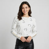 Blusa elegante estampada en tejido fluido | Corte femenino | Detalles delicados