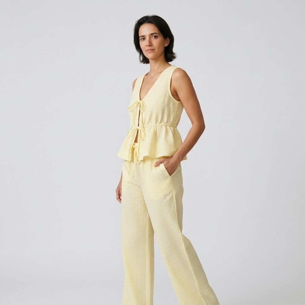 Conjunto Fluido de Dos Piezas con Ajuste Suave y Conforto Total