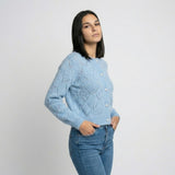 Cárdigan de Punto con Botones y Textura Perforada Elegante
