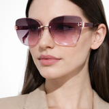 Cordelia | Gafas de Sol Gradientes Cat Eye Sin Montura para Mujeres