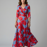 Andrea™ | Vestido Midi con Escote Cruzado