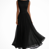 Vivienne | Vestido midi drapeado y plisado para invitadas de boda