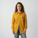 Camisa Oversized con Patrón Cuadros y Corte Suelto Desenfadado
