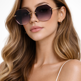 Emmeline | Gafas de sol de gran tamaño sin montura para mujer