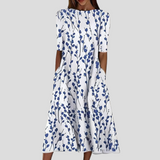 Sela™ – Vestido midi con flores costeras