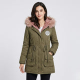 Parka femenina forrada con capucha | Corte ajustable | Confort urbano de invierno