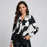 Camisa estampada en mezcla de viscosa | Corte fluido | Estilo urbano sofisticado