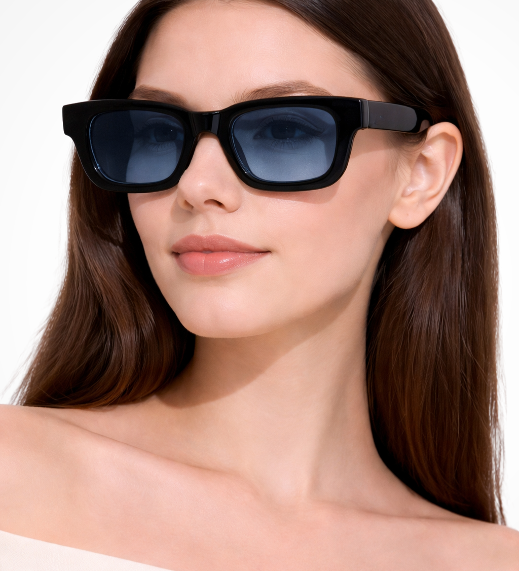 Millicent | Gafas de sol retro para mujeres con montura rectangular