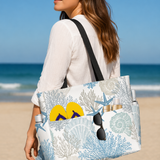 Cordelia | Bolso de Playa Impreso para Mujeres Grande Tote de Verano