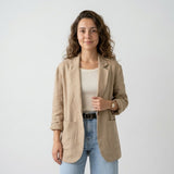 Blazer Fluido con Bolsillos Amplios y Corte Desenfadado