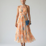 Lucía™ | Vestido midi halter