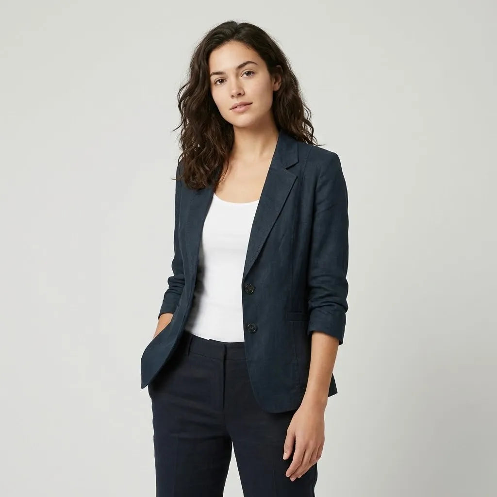 Blazer estructurado clásico en mezcla de lana | Corte entallado | Elegancia profesional