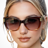 Jamilla | Gafas de Sol Cat Eye para Mujeres con Detalles Dorados