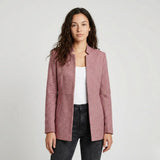 Blazer alargado estructurado en mezcla de lana | Corte entallado | Elegancia urbana versátil