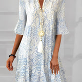 Sarah | Vestido de verano floral boho para señora