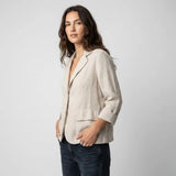 Blazer Fluido en Lino | Corte Relajado | Toque Natural