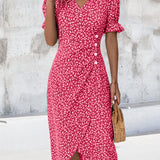 Giselle™ - Vestido floral con escote en V