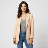 Blazer largo estructurado en mezcla de lana | Corte entallado | Elegancia urbana versátil