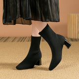 Elisha - Botas casuais quentes com salto para mulheres