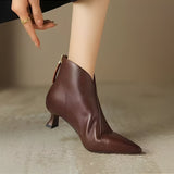 Samira - Botas Curtas com Salto Elegantes