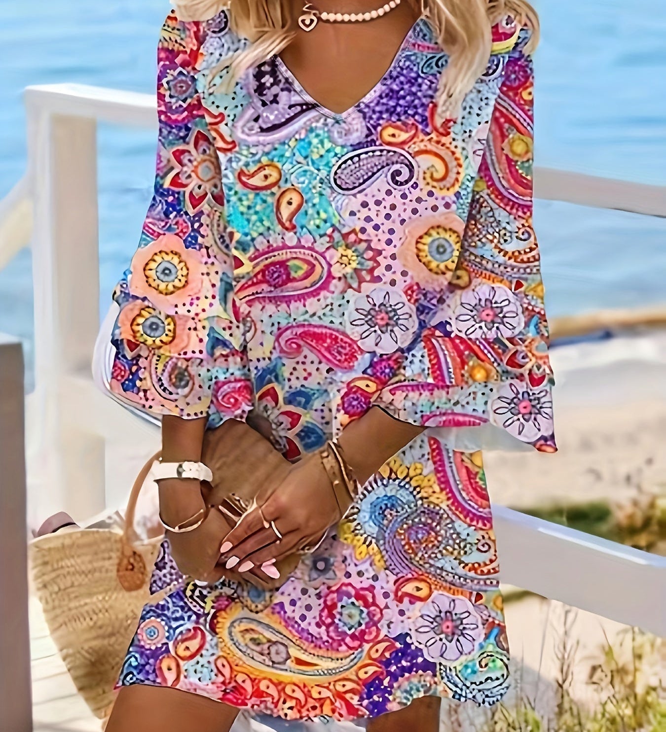 Gwen™ - Vestido estampado elegante