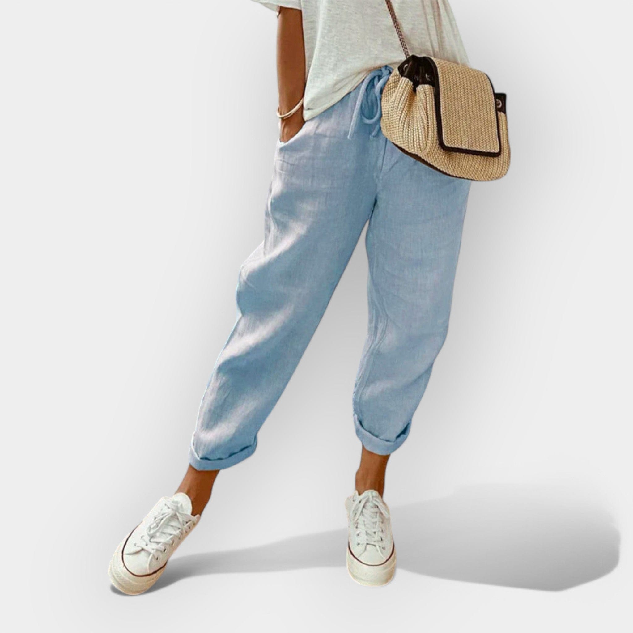 Helga | Pantalones de lino elegantes para el tiempo libre
