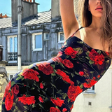Elara | Vestido Maxi de Verano para Mujer con Tirantes de Espagueti y Flores