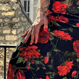 Elara | Vestido Maxi de Verano para Mujer con Tirantes de Espagueti y Flores