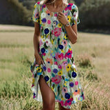 Priya - Vestido floral en acuarela
