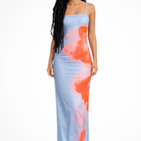 Aurea | Vestido de playa maxi sin mangas para mujer