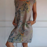 Ysella - Vestido estampado relajado