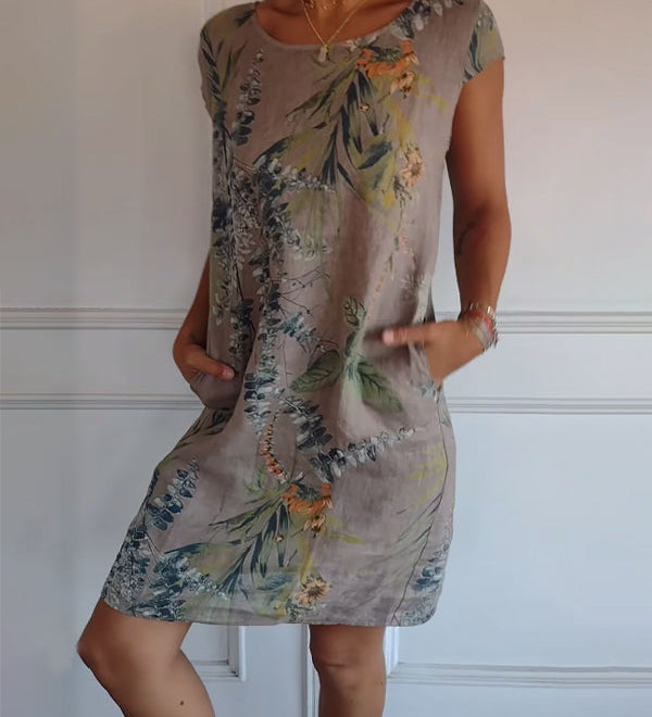 Ysella - Vestido estampado relajado