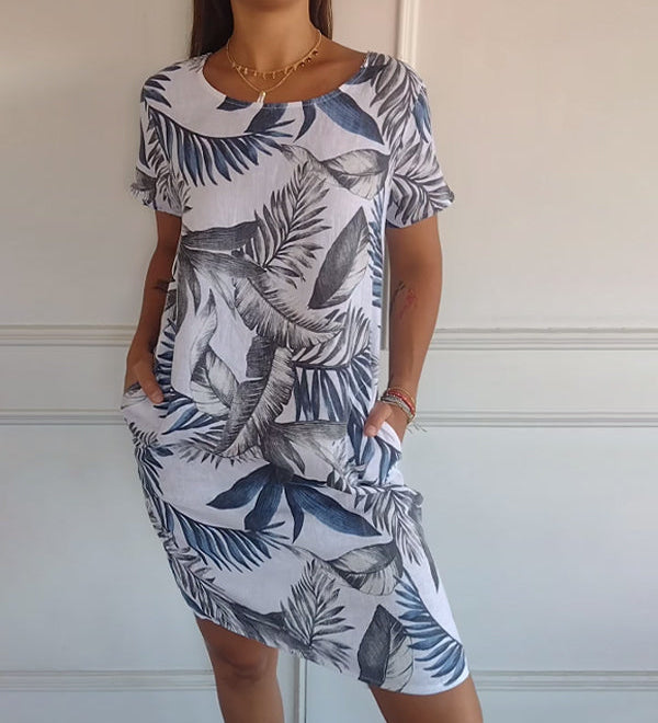 Ysella - Vestido estampado relajado