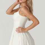 Aurevia | Vestido midi de invitada de boda estilo Ascot para mujer