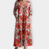 Adelgundis | Vestido maxi boho en tejido premium suave