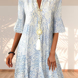 Sarah | Vestido de verano floral boho para señora