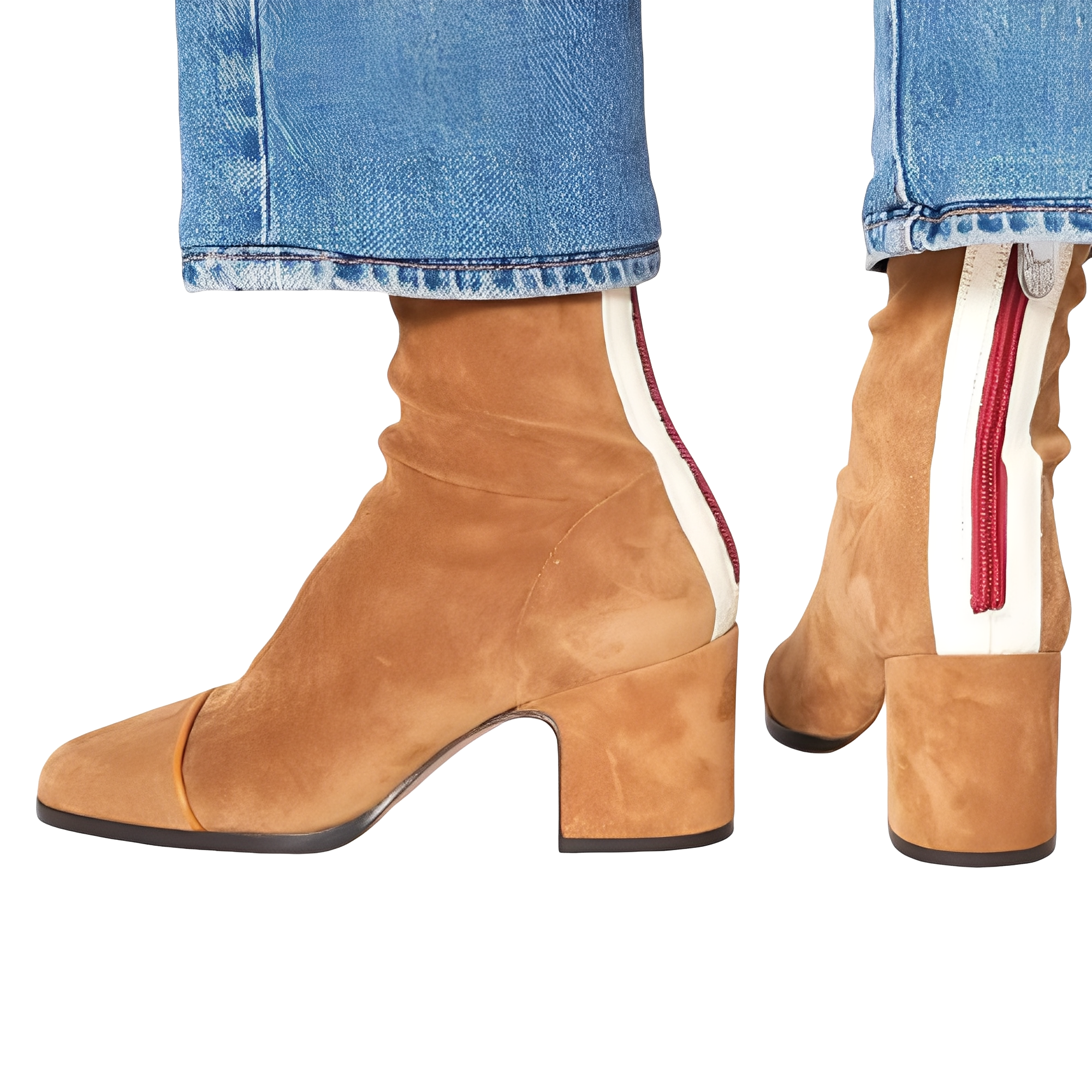 Juliana - Botas Elegantes com Salto Bloco para Mulheres
