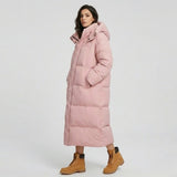 Abrigo acolchado largo con capucha | Corte cómodo | Confort urbano de invierno