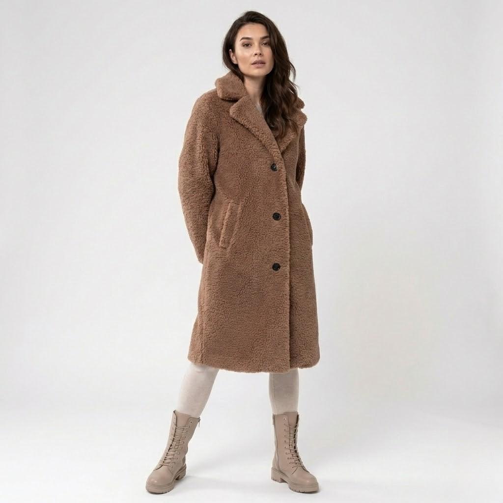 Abrigo acogedor en mezcla de lana | Corte recto | Confort elegante de invierno