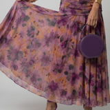 Calen | Vestido midi elegante con hombros descubiertos y diseño fluido