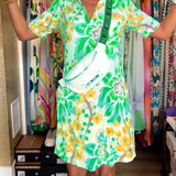 Federica™ - Vestido con mangas cortas y estampado floral