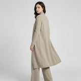 Conjunto de Punto con Cárdigan Largo para Conforto Elegante