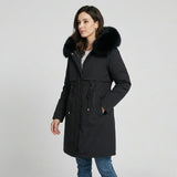 Parka acolchada larga con capucha | Corte cómodo | Estilo urbano de invierno