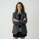 Blazer Estructurado con Botón Frontal y Corte Clásico