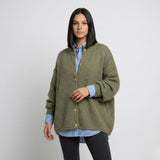 Cárdigan Oversized con Botones y Corte Amplio Confortable