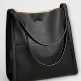 Neva | Bolsa de Hombro Texturizada con Bolsillo Frontal Estructurado para Mujeres