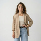 Blazer Fluido con Bolsillos Amplios y Corte Desenfadado