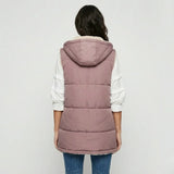 Capas acogedoras de entretiempo | Chaleco acolchado largo | Estilo urbano relajado